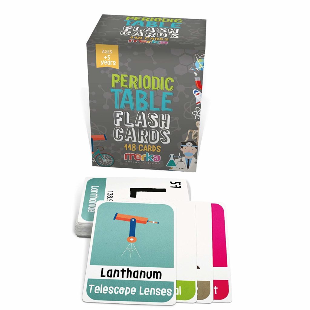 periodic table flash cards