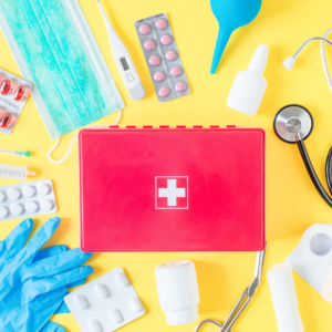 first aid kit in crisis